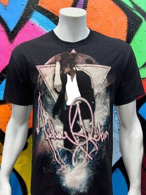 Vintage 2000s Michael Jackson Black Moonwalk - This is It Graphic T-Shirt Medium